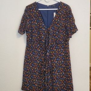 Madewell Cross-Front Mini Dress in Garden Party 14